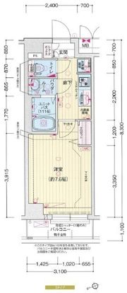 プレサンス ジェネ 赤羽 真正寺坂の間取り画像