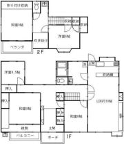 下小鳥貸住宅の間取り画像