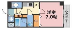 クレビオス天満橋の間取り画像
