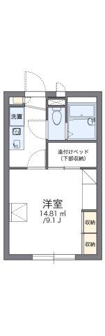 レオパレスプレシオ21Bの間取り画像