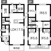 亀の井三丁目貸家の間取り画像