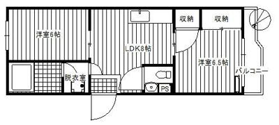 ハレーちとせの間取り画像