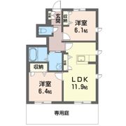 シャンティ韮川 Bの間取り画像