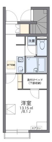 レオパレス本城第二の間取り画像