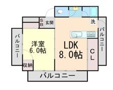 マンション冨士の間取り画像