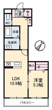 グランツヴィラ大福 B棟の間取り画像