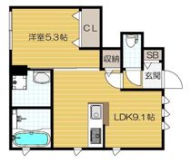 YOUR MAISON 瀬川の間取り画像