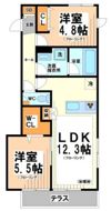 Hilltop Eastの間取り画像