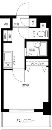 スカイコート文京茗荷谷の間取り画像