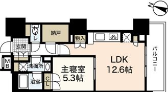 グランクロスタワー広島 アイコートの間取り画像