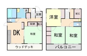 貸家 神戸市灘区鹿ノ下通の間取り画像