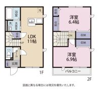 La Beluce 中島の間取り画像