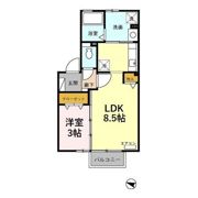 ディールームときわ台 Aの間取り画像