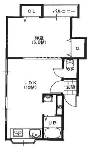 ビラネージュ香里の間取り画像