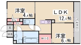 フェーブ六甲の間取り画像