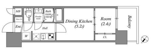 GENOVIA神戸新開地駅前の間取り画像