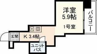 Calm東観音の間取り画像