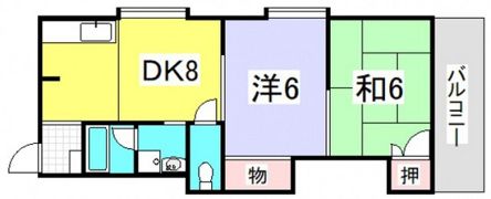 みのうコーポの間取り画像