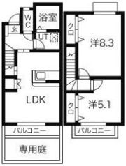 ドゥ・フレメゾンの間取り画像