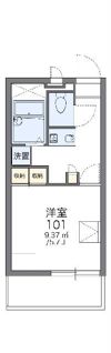 レオパレスジュネス前橋の間取り画像