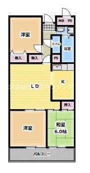 エクセレント高殿の間取り画像