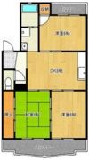 クイーンハイツ東山の間取り画像
