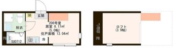シェ ル サンキエム 堀切の間取り画像