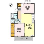 ハイツNINOWARI A棟の間取り画像