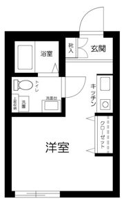 ダイヤモンドヒルズ横浜井土ヶ谷B号棟の間取り画像