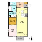 ラヴェール天川原の間取り画像