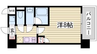 プロシード兵庫駅前通の間取り画像