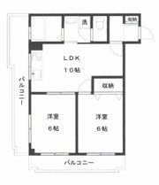 第二若木コーポの間取り画像