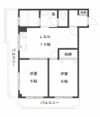 第二若木コーポの間取り画像
