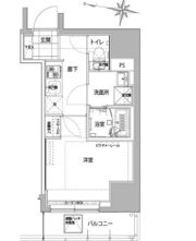 ハーモニーレジデンス横浜大通り公園の間取り画像