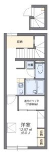 レオパレスハイム コルーテの間取り画像