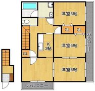 アーヴィテレーノ直方Bの間取り画像