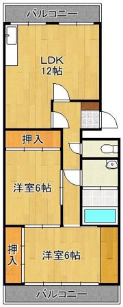 柏田ハイツの間取り画像