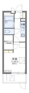 レオパレスプレステージ三津屋Ⅱの間取り画像