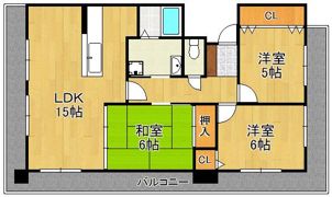 グランドパレス行橋駅前 1005号室の間取り画像