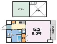 モノトーン難波の間取り画像
