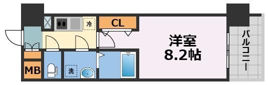 エスプレイス大阪ベイシティの間取り画像