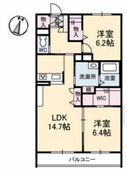 グランツヴィラ大福 A棟の間取り画像
