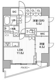 シーズンフラッツ大井町の間取り画像