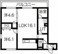 クレリア B棟の間取り画像