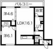 クレリア B棟の間取り画像