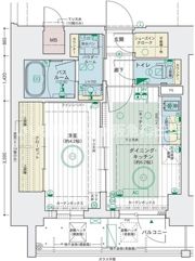 エステムコート大阪福島IIレイヤーの間取り画像