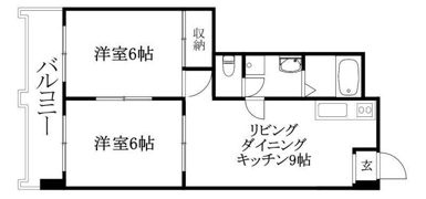 カサグランデ市坪の間取り画像