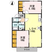 アゼリア土井 B棟の間取り画像