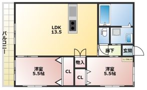 シベールnishidaの間取り画像