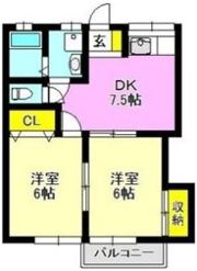 サンシティー日吉の間取り画像